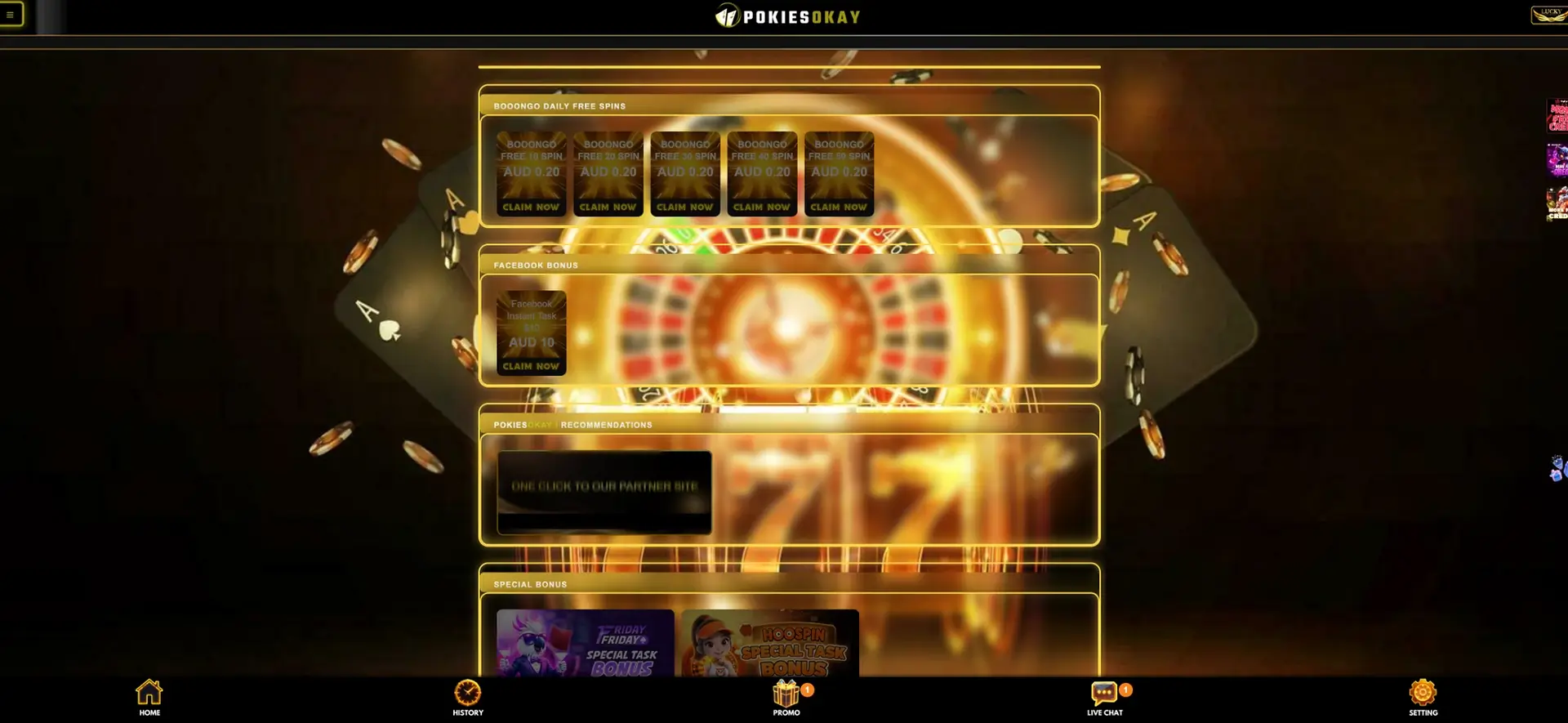 PokiesOkay Bonus preview