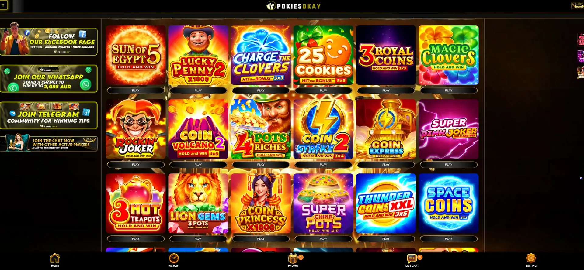 PokiesOkay Pokies preview